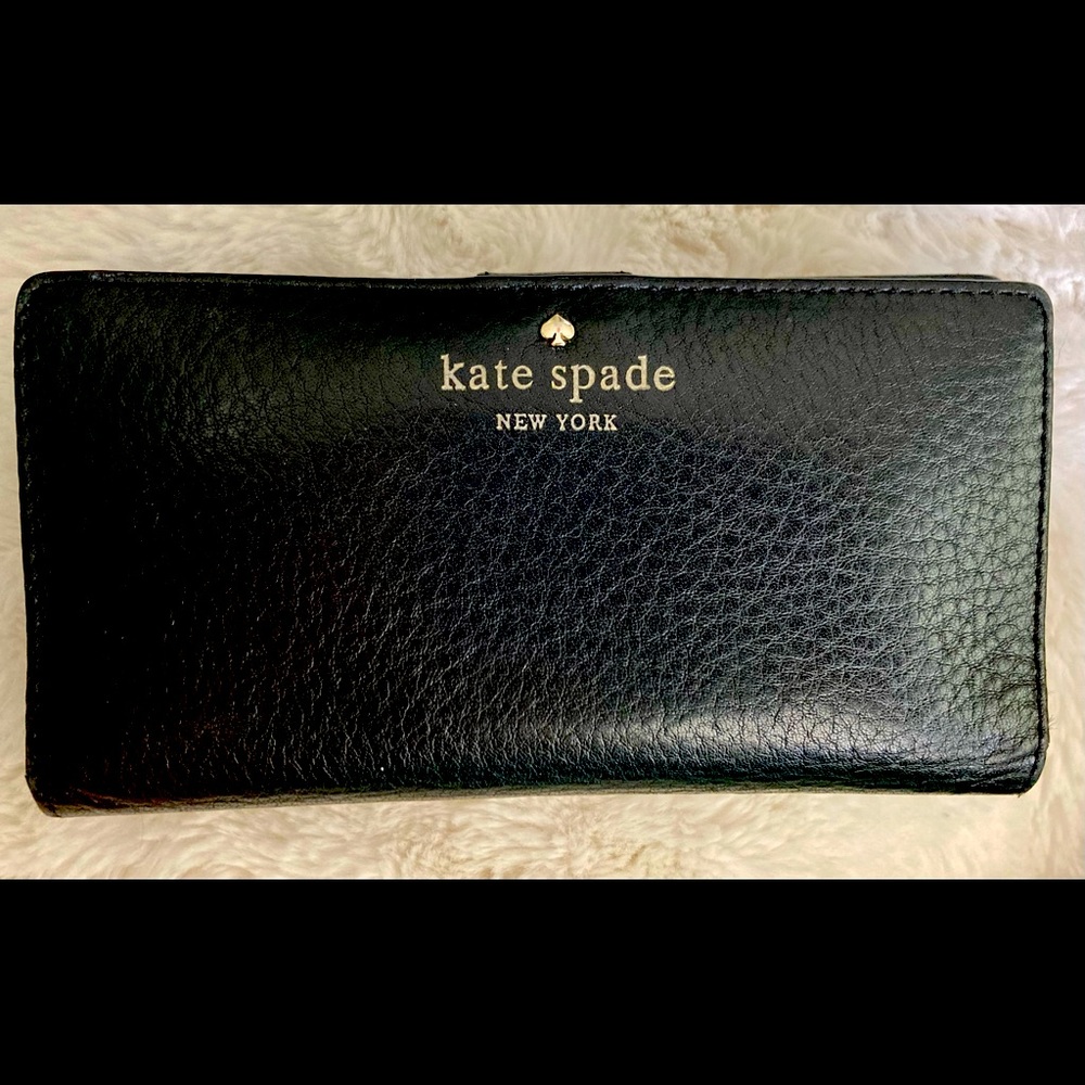Kate Spade Black leather Bifold wallet